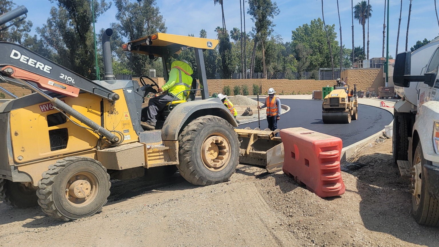 Western Paving equipment and crew on a paving project