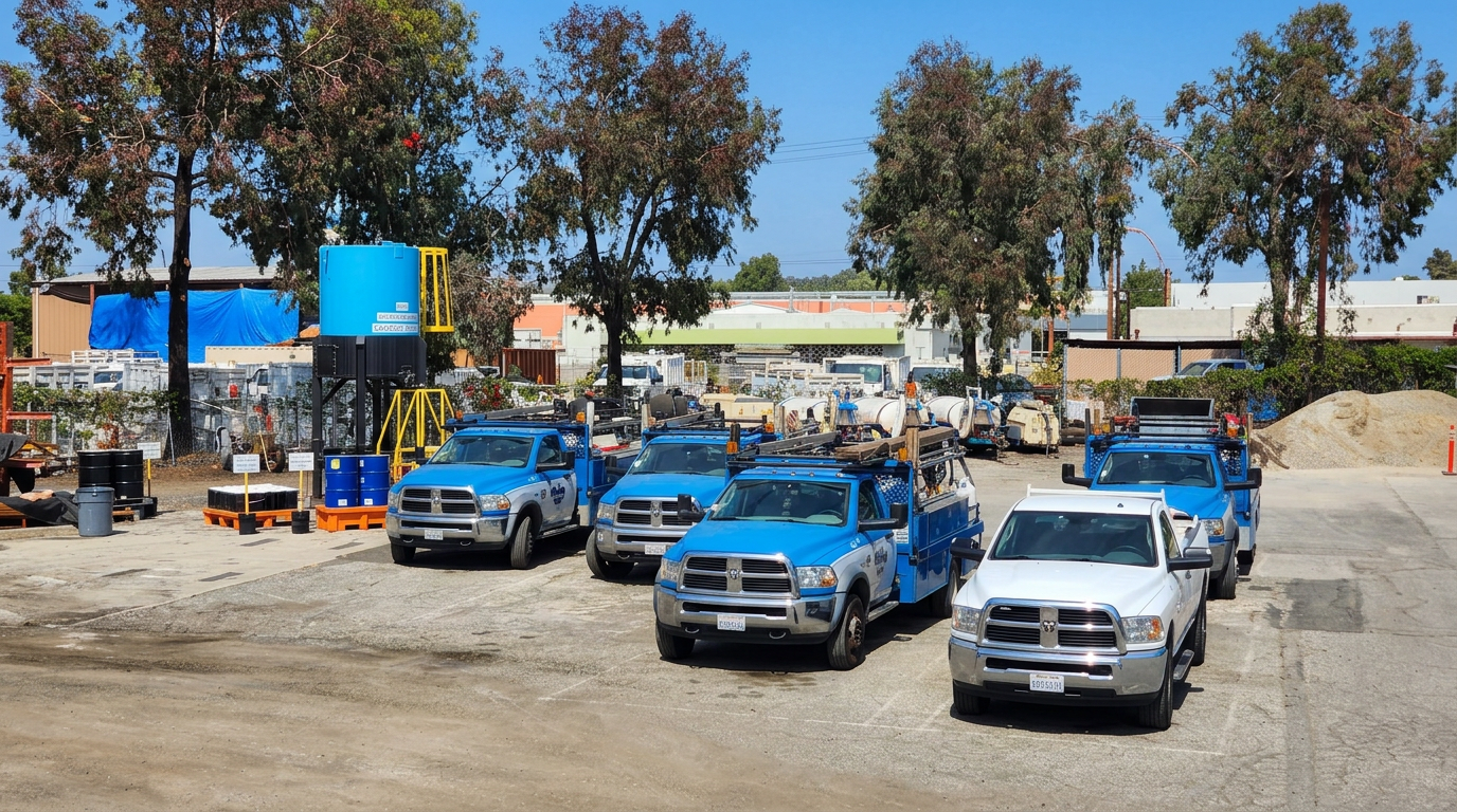 Western Paving fleet yard in Irwindale, California